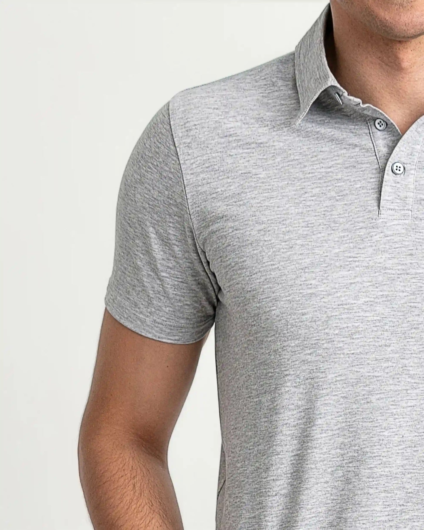 Organic Polo Shirt 3 Pack / Heather Grey