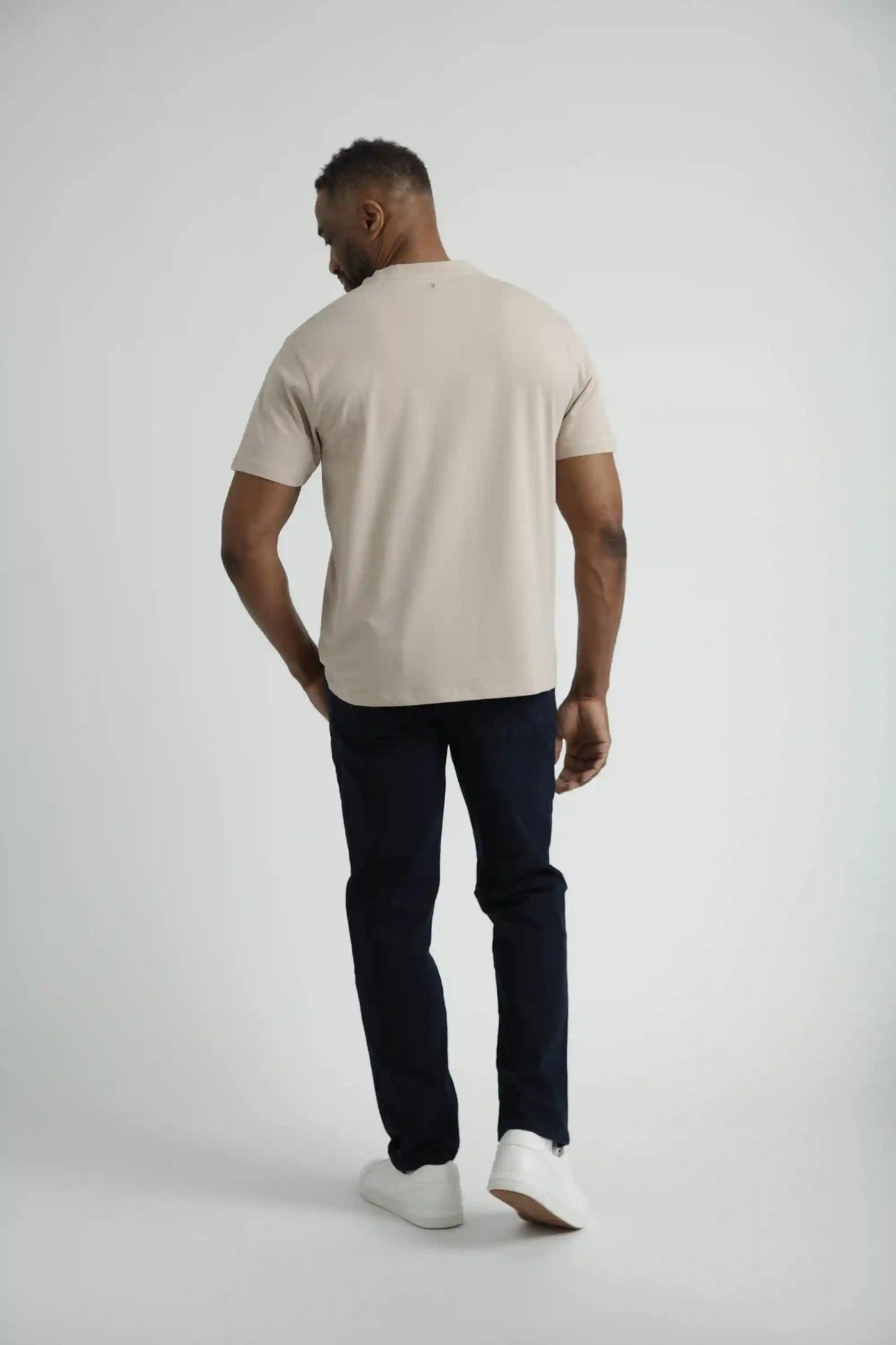 Organic Crew Neck T-Shirt 6 Pack (Relaxed Fit) / Tan