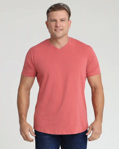 Organic V-Neck T-Shirt 3 Pack  (Slim Fit) / Americana
