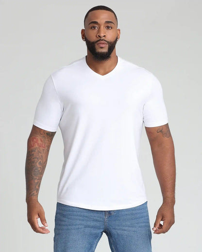 Organic V-Neck T-Shirt 3 Pack  (Slim Fit) / Americana