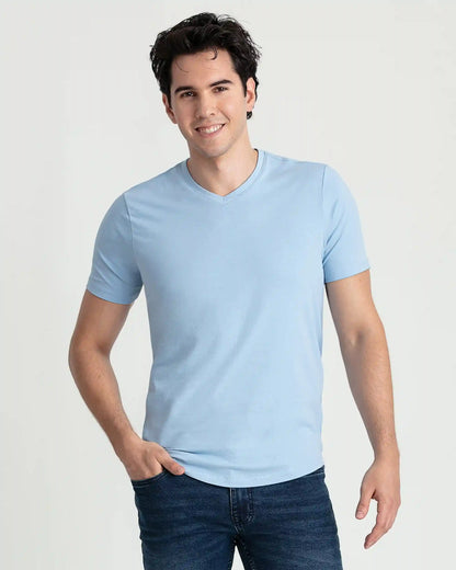 Organic V-Neck T-Shirt 3 Pack  (Slim Fit) / Americana