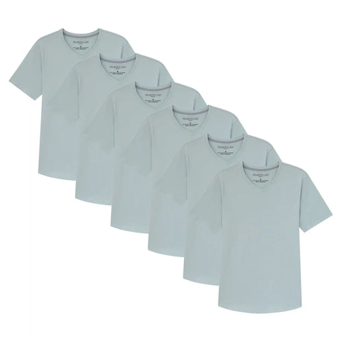 Organic V-Neck T-Shirt 6 Pack (Slim Fit) / Mint