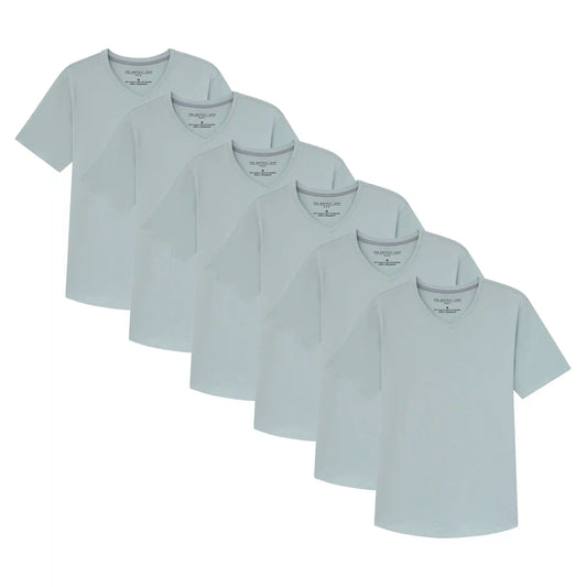 Organic V-Neck T-Shirt 6 Pack (Slim Fit) / Mint