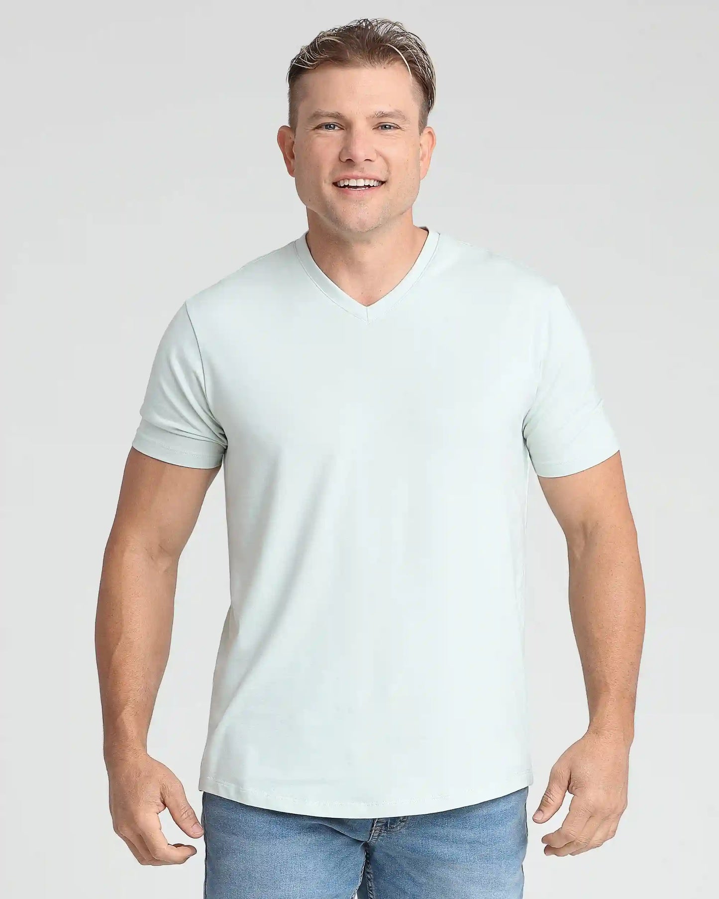 Organic V-Neck T-Shirt 6 Pack (Slim Fit) / Mint