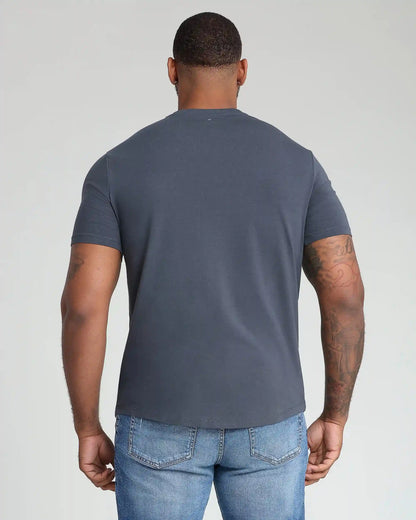 Organic V-Neck T-Shirt 6 Pack (Slim Fit) / Steel