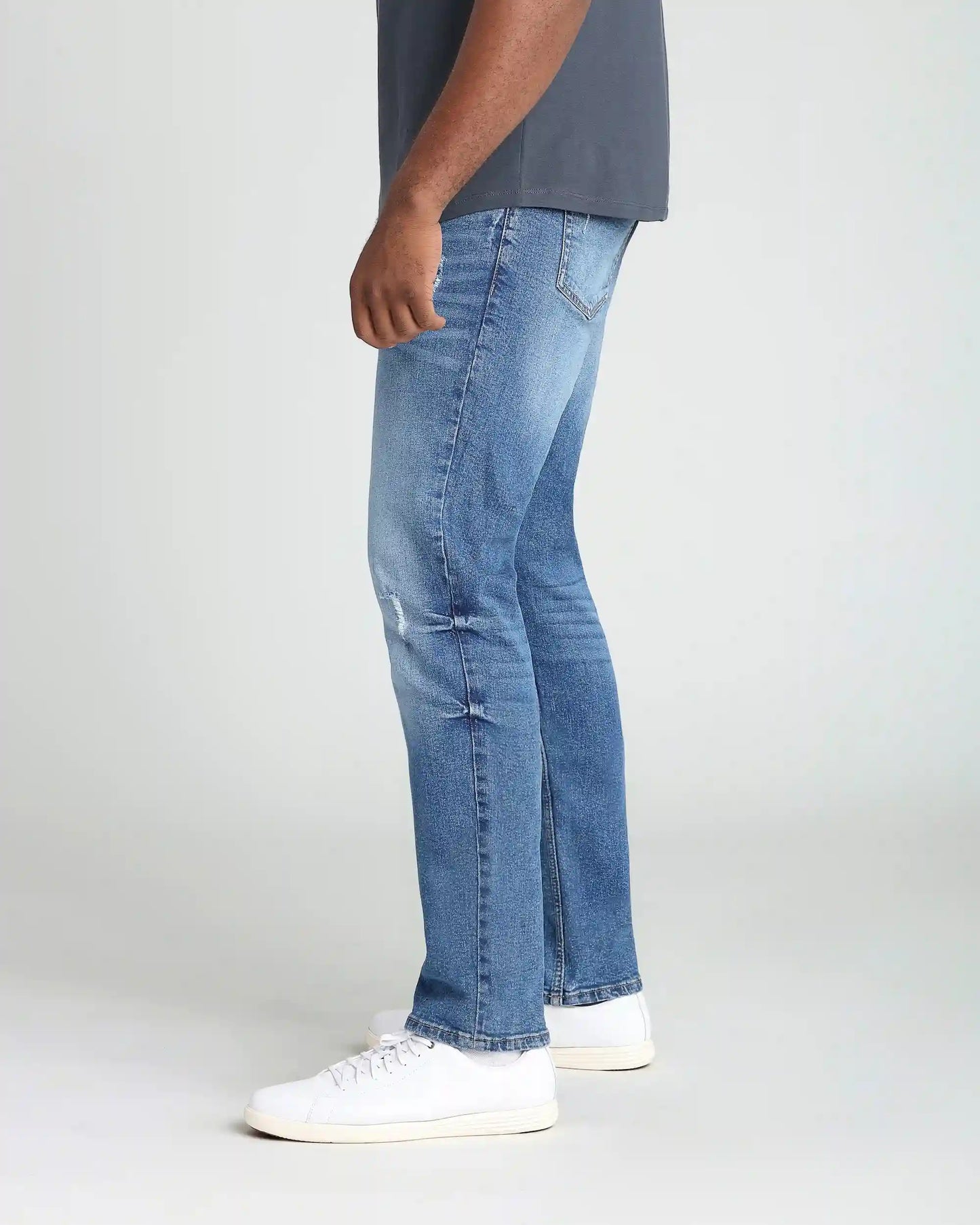 Athletic Fit / Glacier  (Ripped - Med Blue)