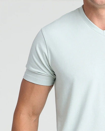 Organic V-Neck T-Shirt 6 Pack (Slim Fit) / Mint