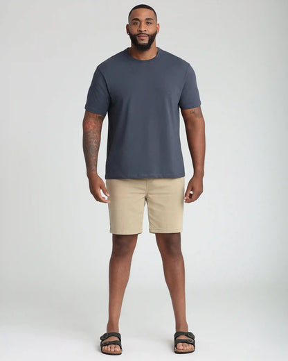 Organic Crew Neck T-Shirt (Relaxed Fit) / Steel