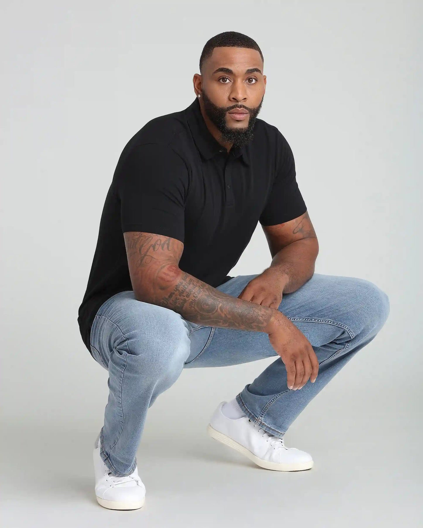Organic Polo Shirt 3 Pack / Black