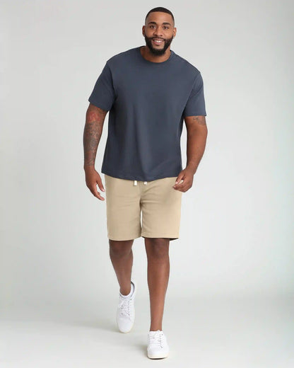 Organic Crew Neck T-Shirt (Relaxed Fit) / Steel