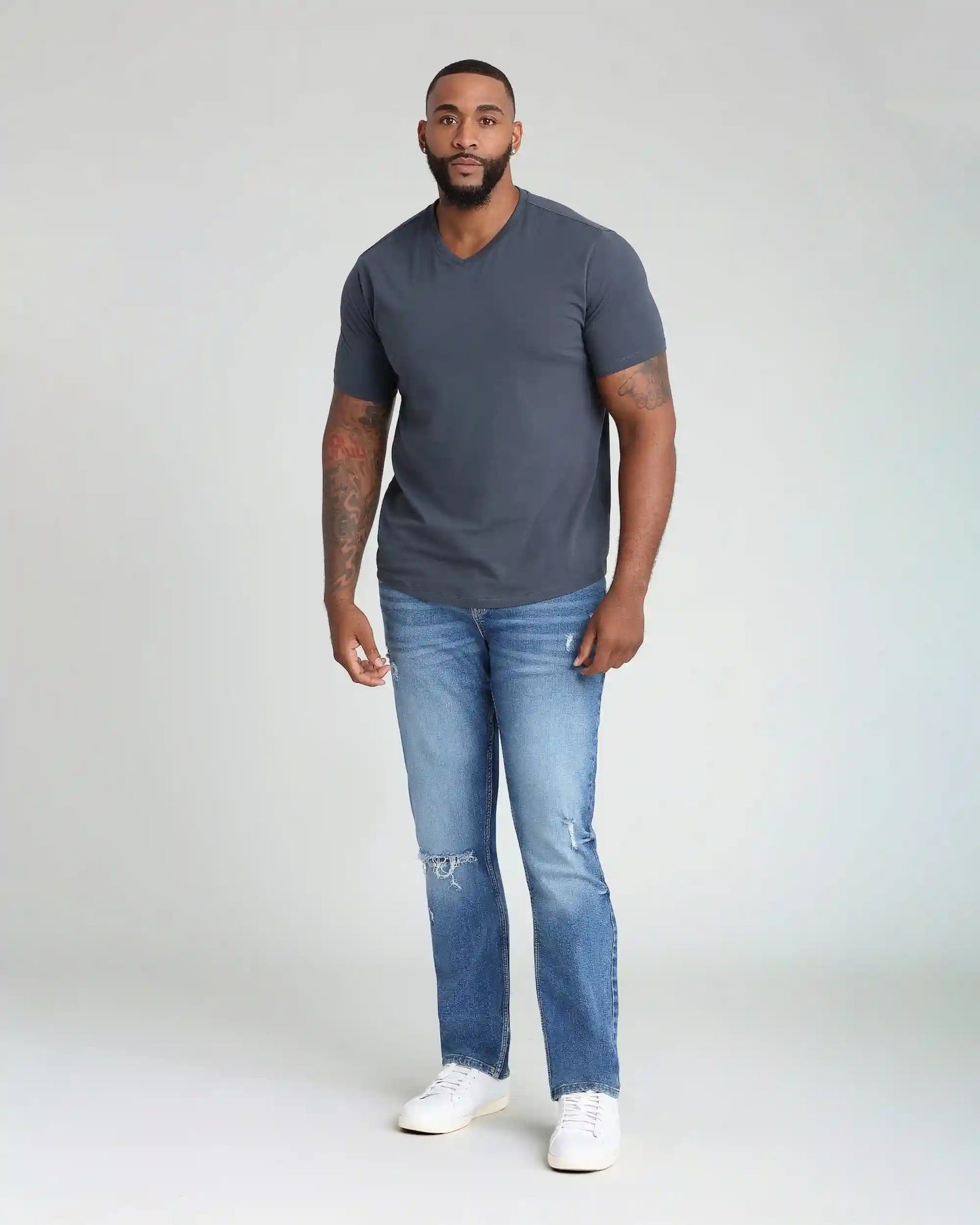 Athletic Fit / Glacier  (Ripped - Med Blue)