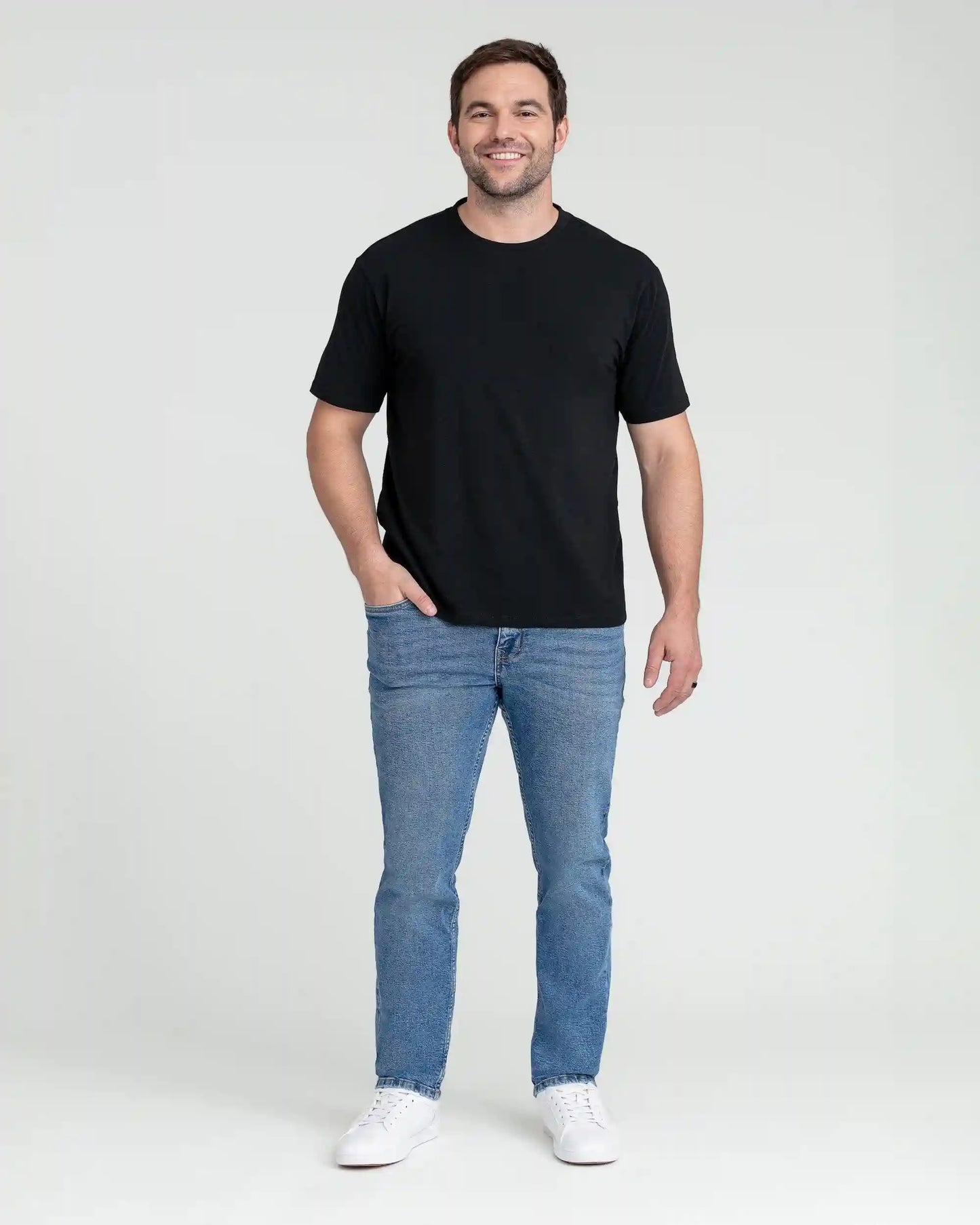 Slim Thick Fit / Stream  (Med Blue)