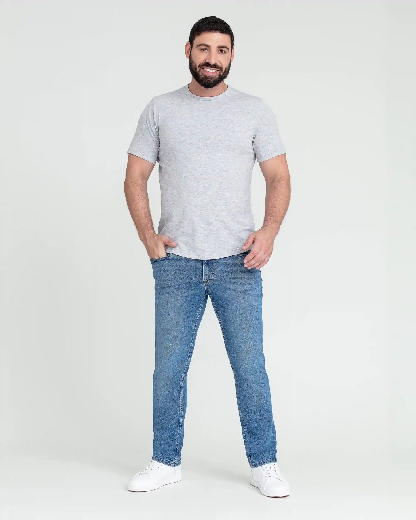 Slim Fit / Stream  (Medium Blue)