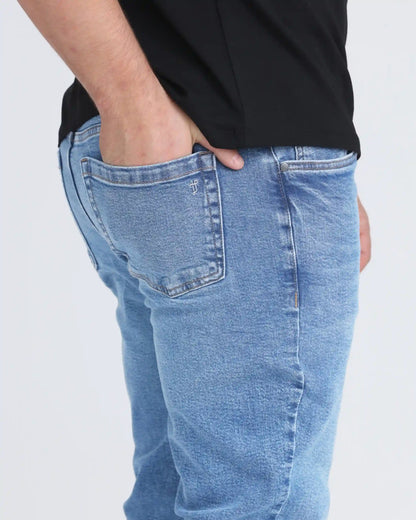 Slim Fit / Glacier  (Ripped - Med Blue)