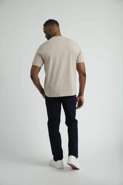 Organic Crew Neck T-Shirt 3 Pack (Relaxed Fit) / Tan