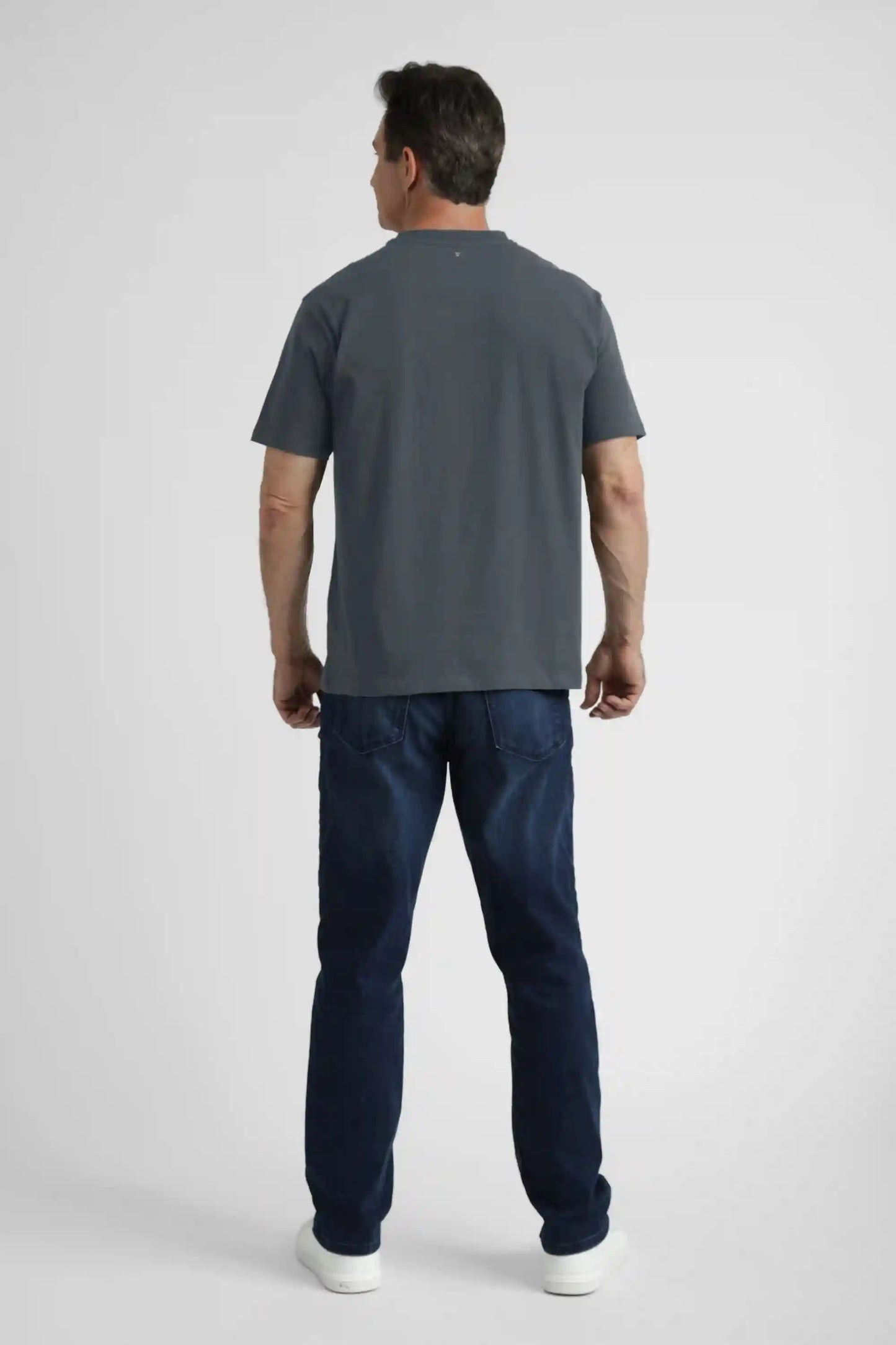 Organic Crew Neck T-Shirt 3 Pack (Relaxed Fit) / Steel