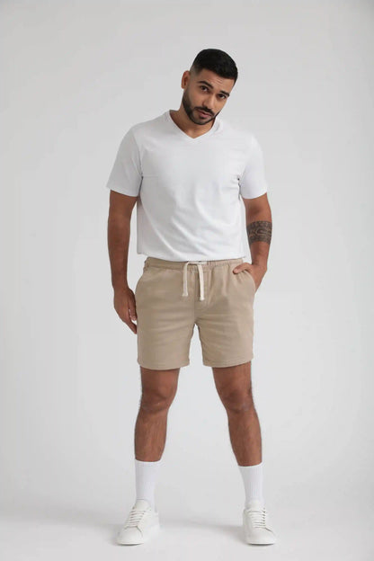 Everyday Comfort Shorts (Slim Fit) / Light Khaki & Navy
