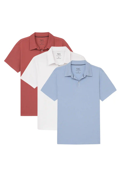 Organic Slim Fit Polo 3 Pack