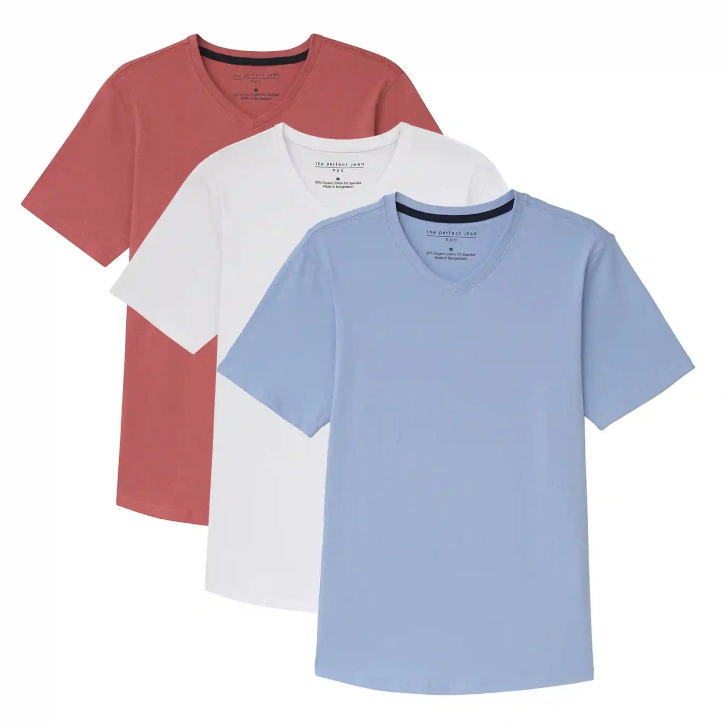 Organic V-Neck 3 Pack (Slim Fit)