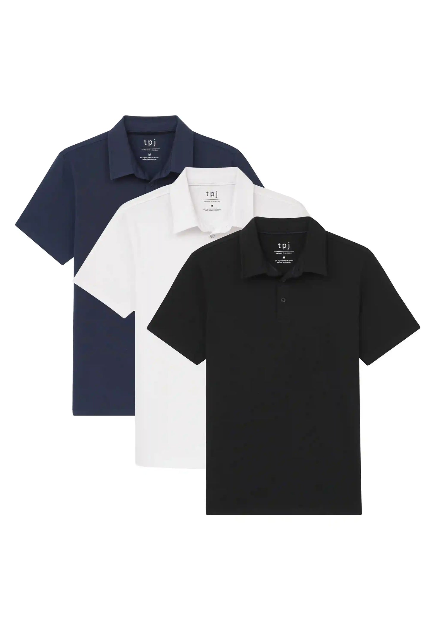 Organic Slim Fit Polo 3 Pack