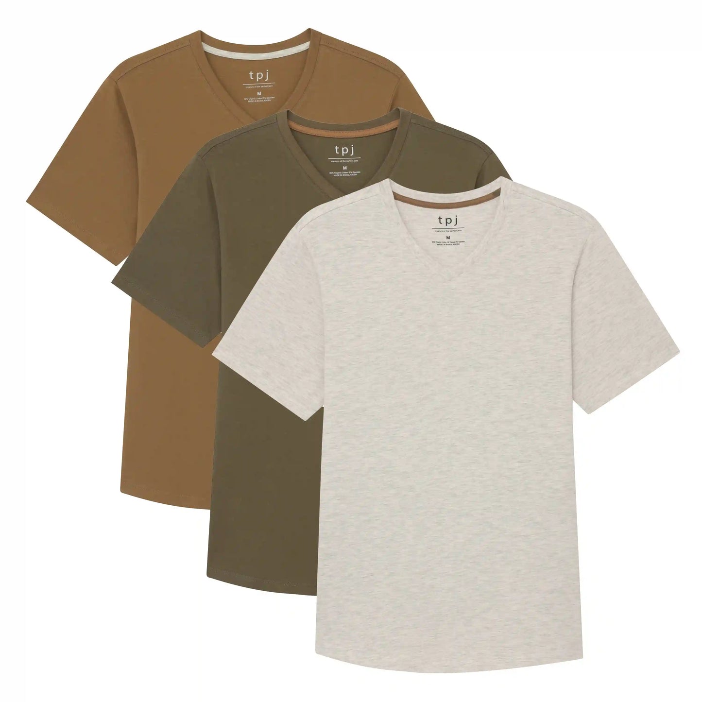Organic V-Neck 3 Pack (Slim Fit)