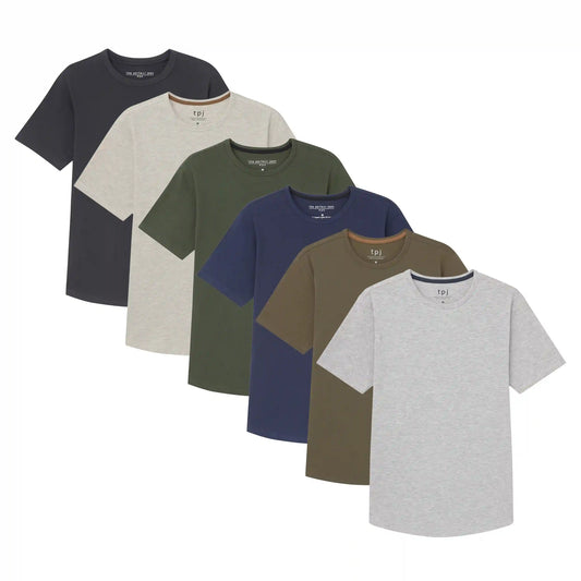 Organic Crew Neck T-Shirt 6 Pack (Slim Fit) / Central Park