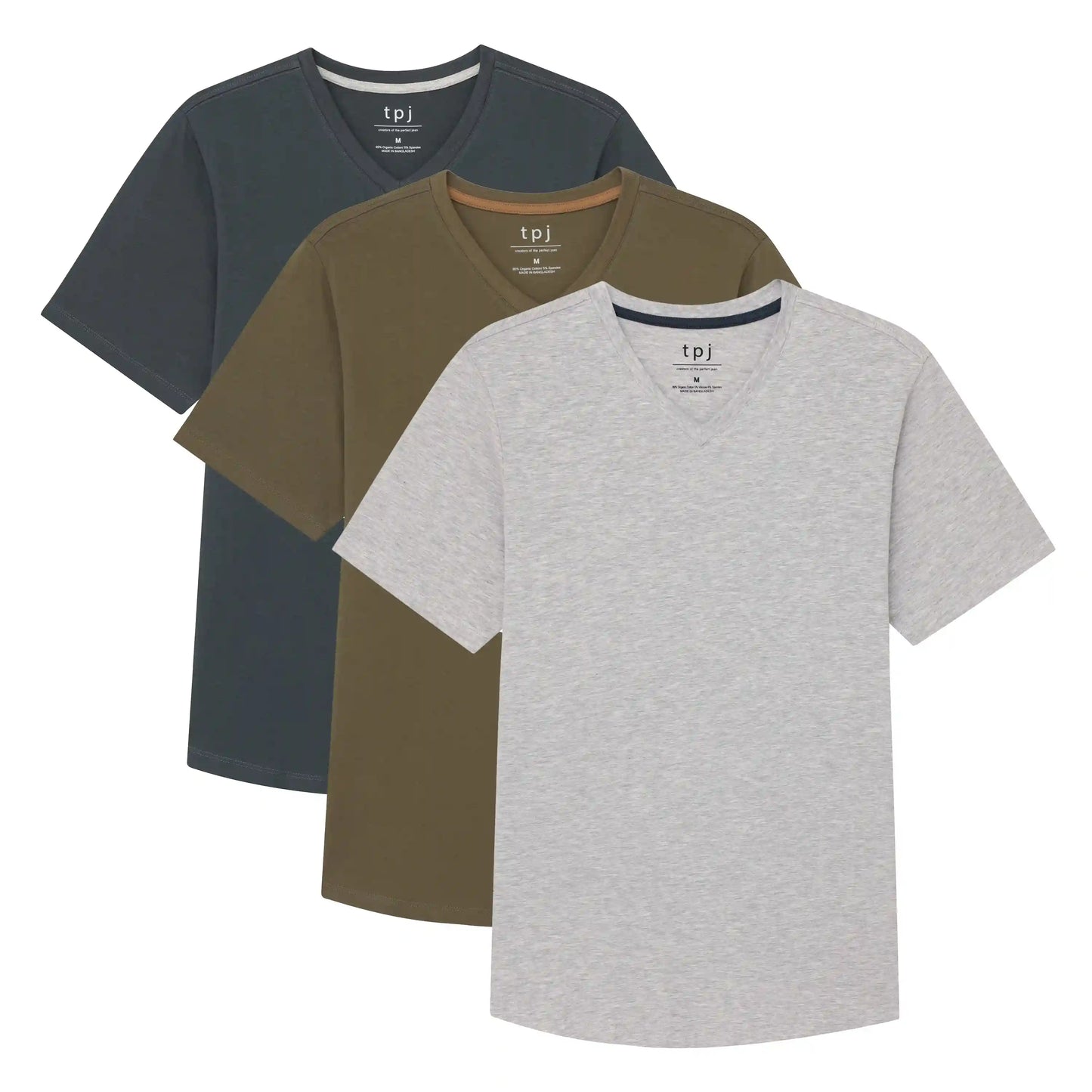 Organic V-Neck 3 Pack (Slim Fit)