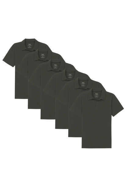Organic Polo Shirt 6 Pack / Olive