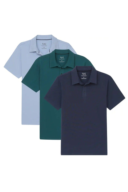 Organic Slim Fit Polo 3 Pack
