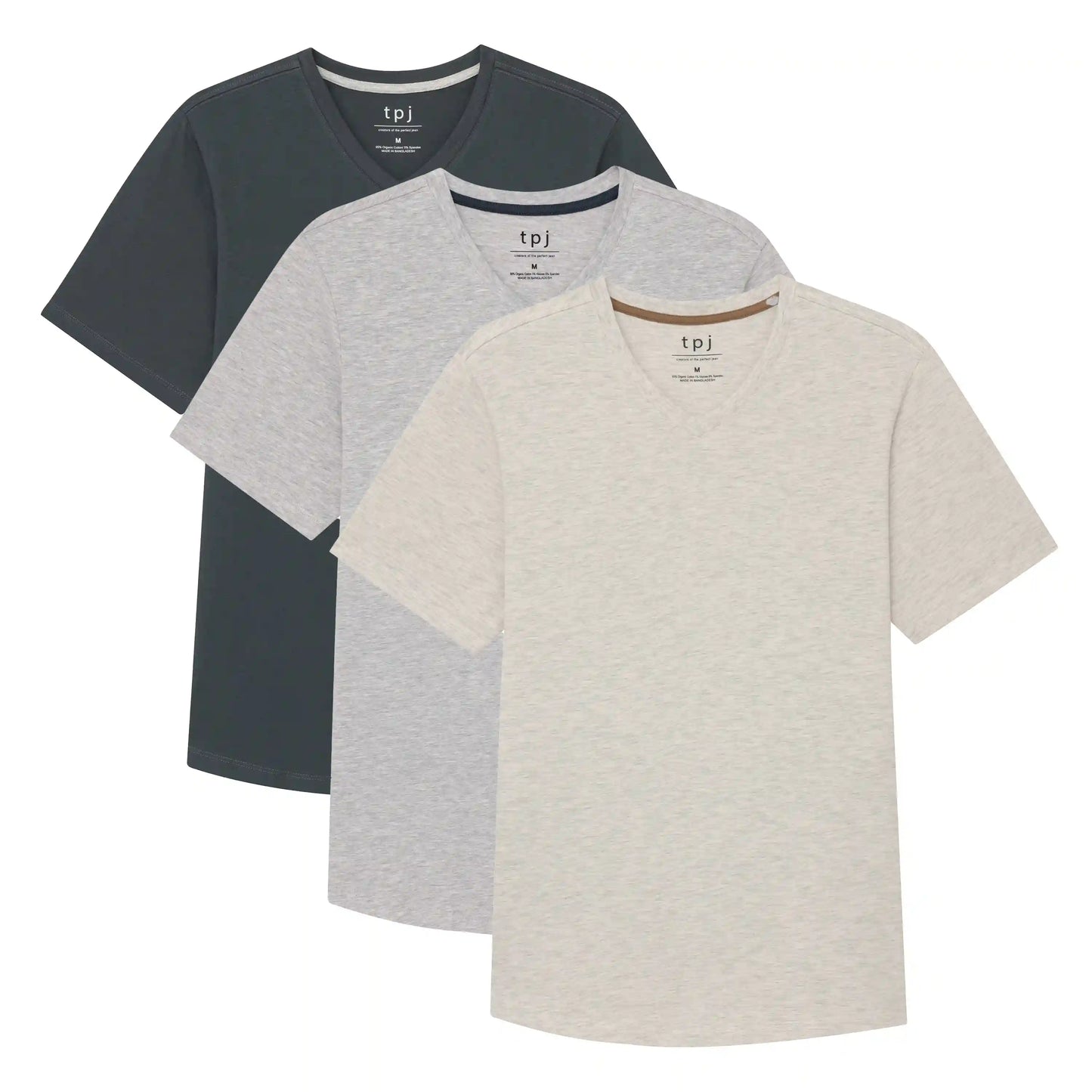 Organic V-Neck 3 Pack (Slim Fit)