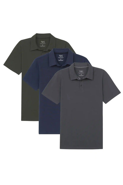 Organic Slim Fit Polo 3 Pack