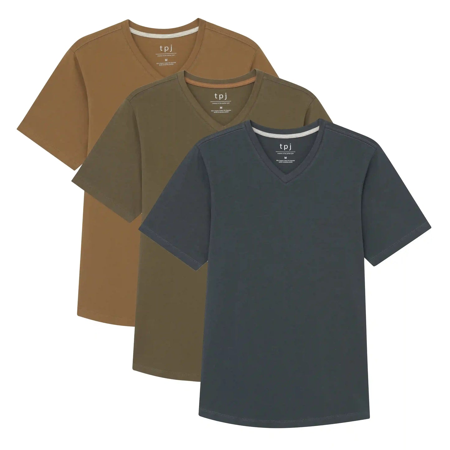Organic V-Neck 3 Pack (Slim Fit)